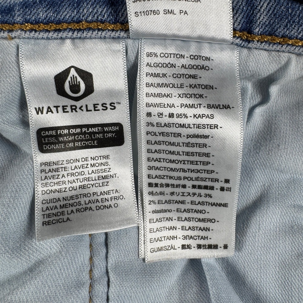 Levis 505 Regular Fit Mens 34x30 Light Wash Straight Leg Jeans Blue Denim - Picture 11 of 12